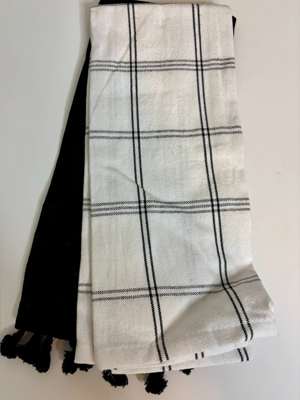 Target Black and White Halloween Phrase Dish Towel Set